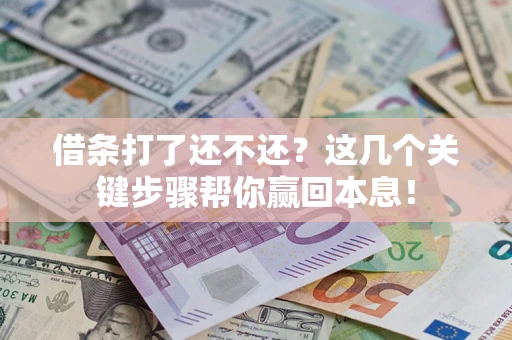 武汉借条打了还不还？这几个关键步骤帮你赢回本息！