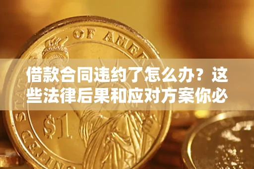 武汉借款合同违约了怎么办？这些法律后果和应对方案你必须知道