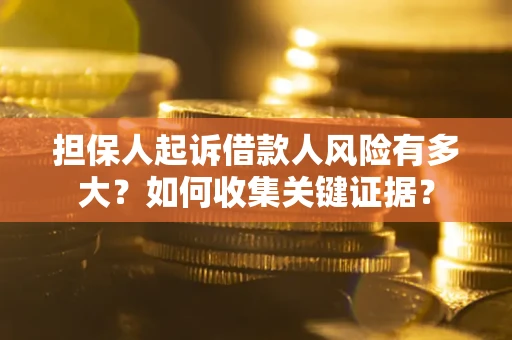 武汉担保人起诉借款人风险有多大？如何收集关键证据？