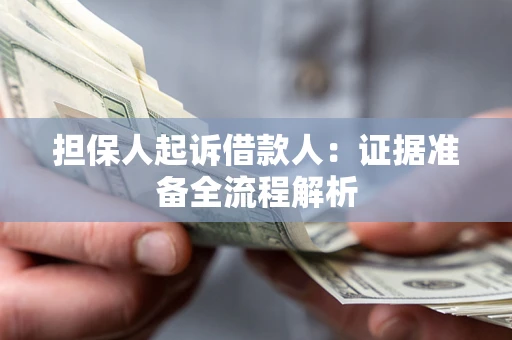 武汉担保人起诉借款人：证据准备全流程解析