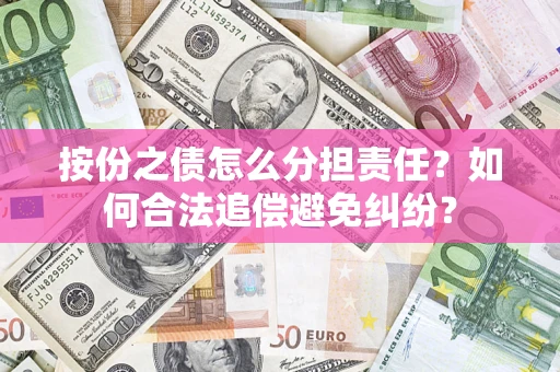 武汉按份之债怎么分担责任？如何合法追偿避免纠纷？